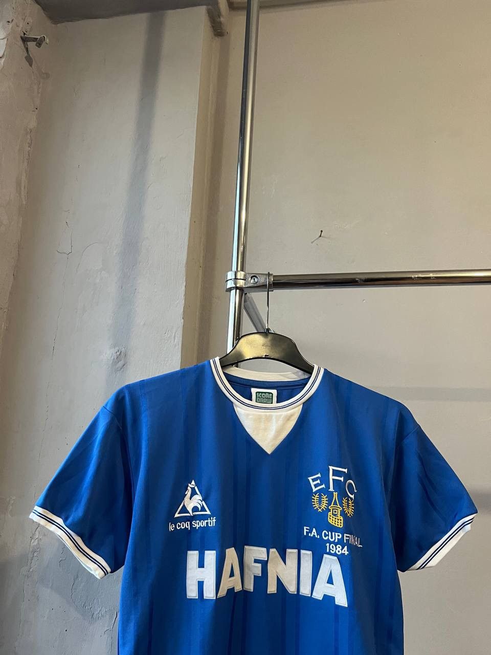 Le Coq Sportif 1984 EVERTON FC FINAL HOME SOCCER JERSEY FOOTBALL SHIRT SZ S Size US S / EU 44-46 / 1 - 4 Thumbnail