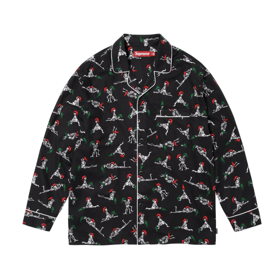 Hanes × Supreme Supreme Black Black Holiday Pajama Set FW25 Size 36 - 2 Thumbnail