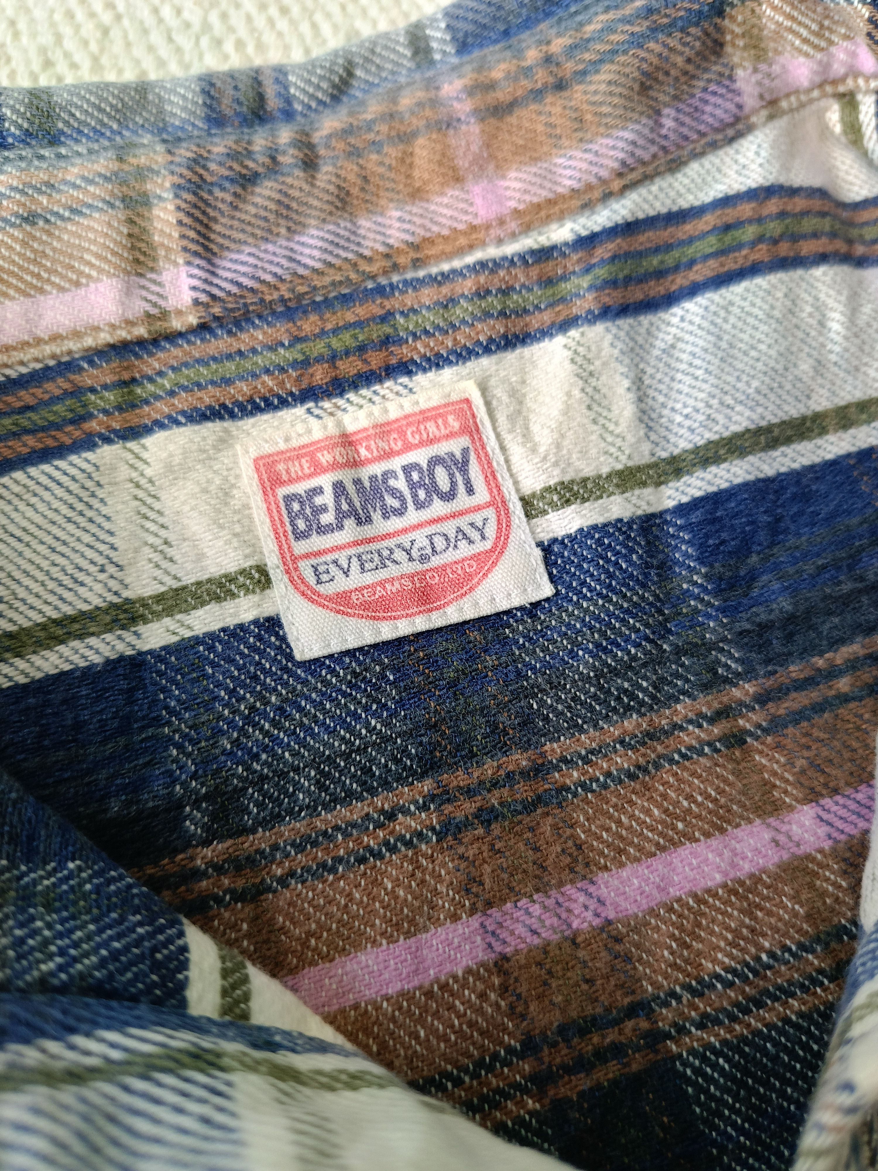 Beams Plus × Japanese Brand BEAMS BOY the working girl Japan plaid ladies small shirt Size S / US 4 / IT 40 - 2 Thumbnail