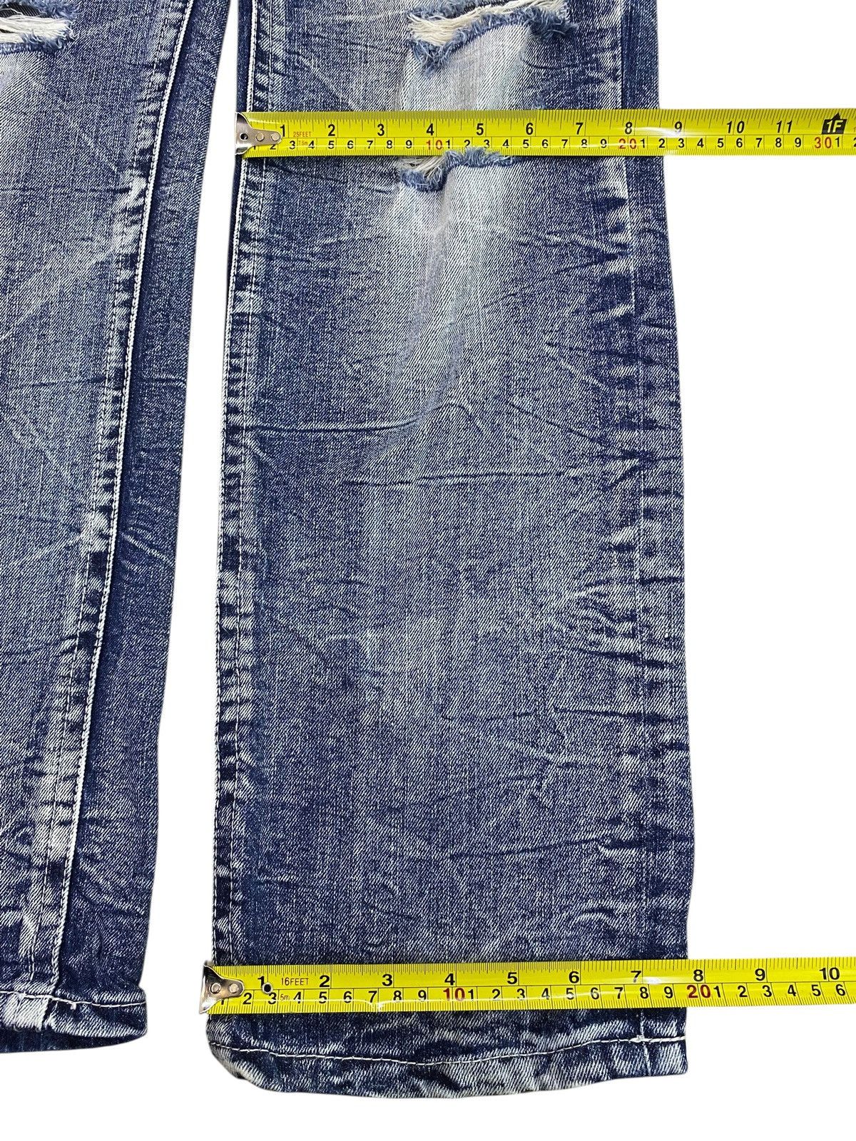 Japanese Brand Japanese Brand Thunder Faded Wash Style Distressed Jeans Size US 32 / EU 48 - 8 Thumbnail