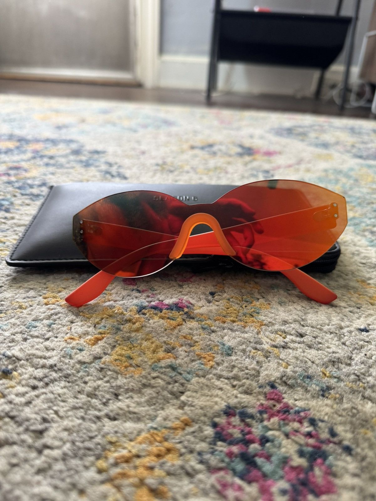 Yeezy 1 OF 1 UNRELEASED YEEZY SEASON 6 ORANGE SAMPLE SUNGLSSSES Size ONE SIZE - 1 Thumbnail