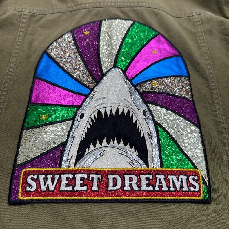 Saint Laurent Paris SLP Green Shark Sequin Jacket- Size US L / EU 52-54 / 3 - 6 Thumbnail