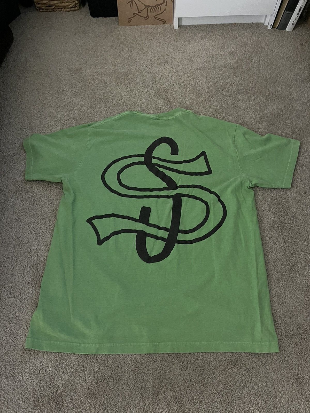 Stussy Green Stussy Logo T-Shirt Size US XL / EU 56 / 4 - 1 Thumbnail