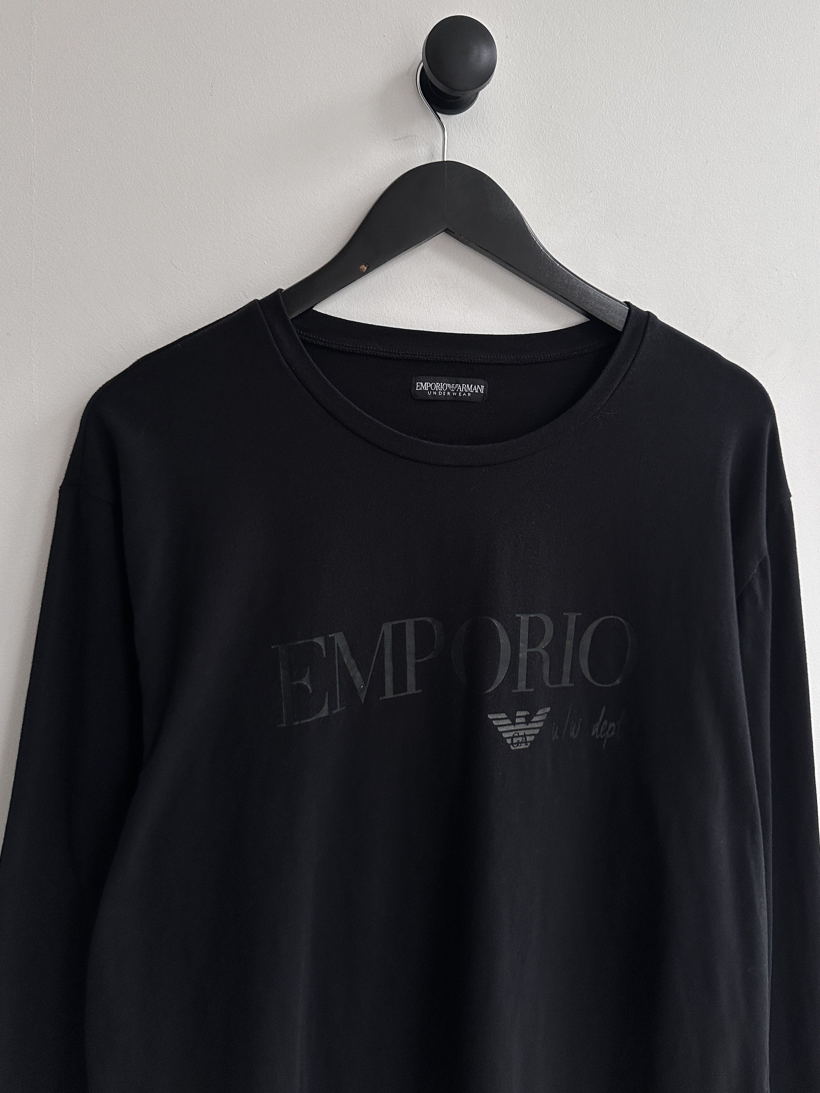 Armani Emporio Armani Longsleeve Tee Shirt Size US XL / EU 56 / 4 - 3 Thumbnail