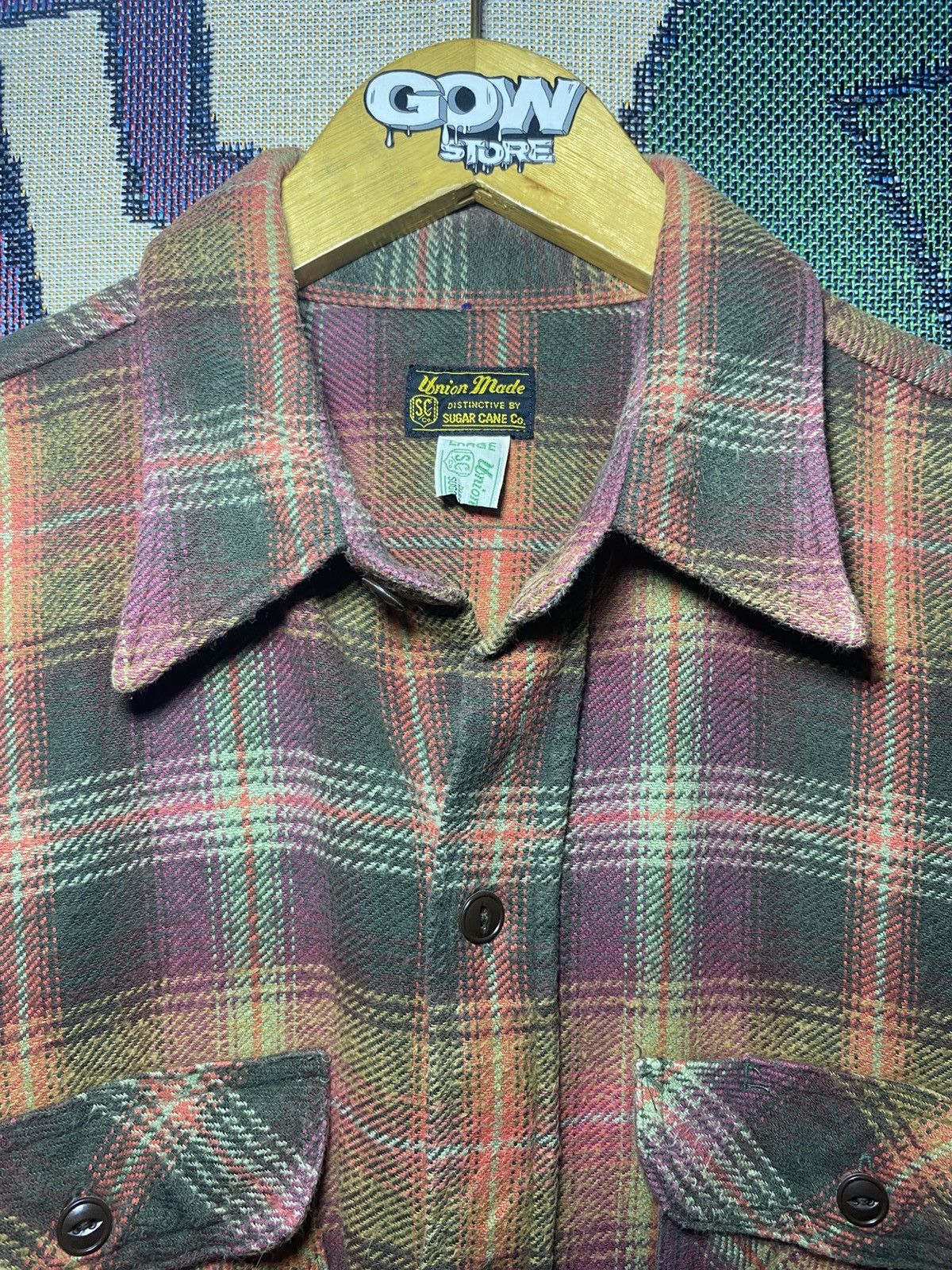 Sugar Cane Sugarcane Toyo Enterprise Vintage Japanese Workwear Flannel Size US L / EU 52-54 / 3 - 5 Thumbnail