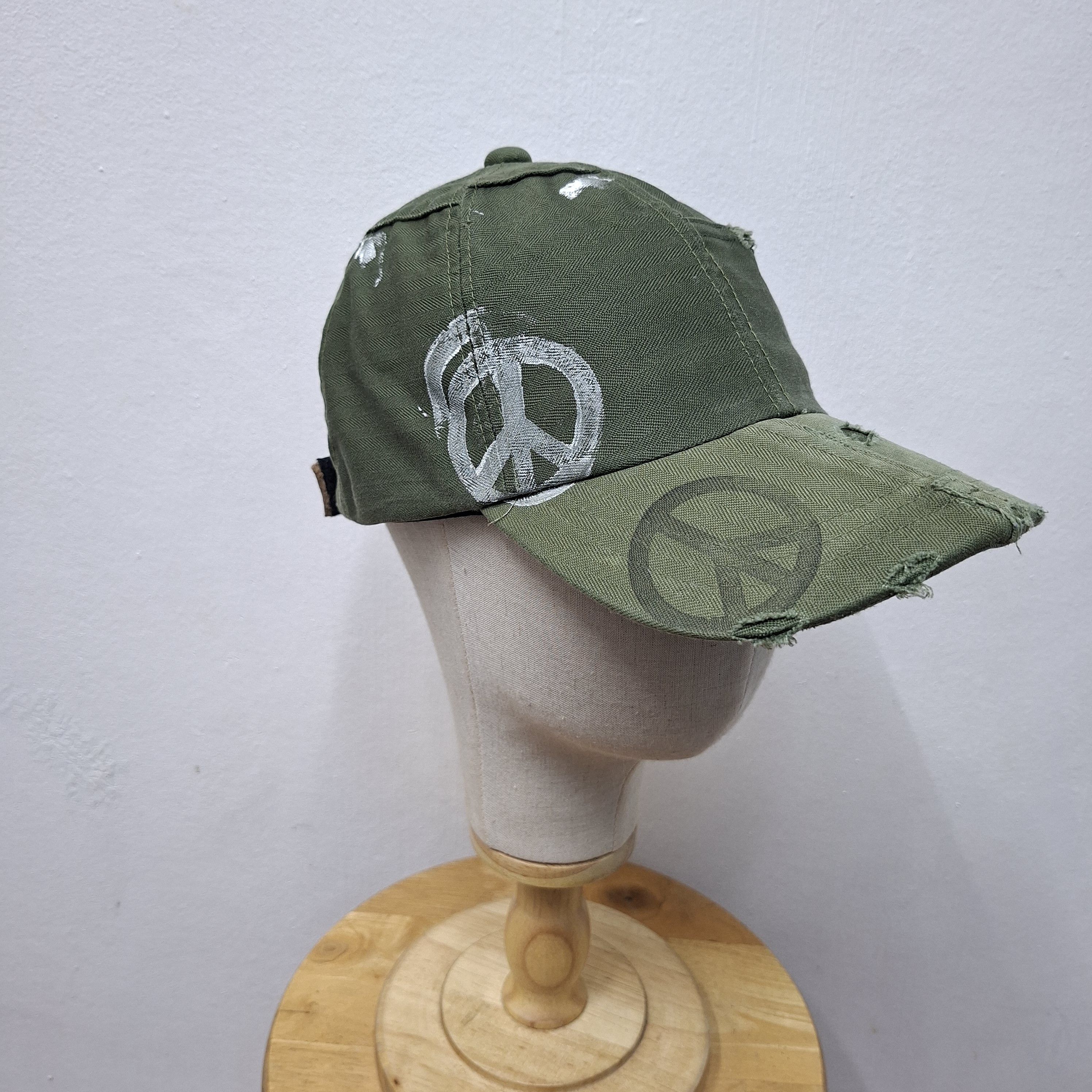 Japanese Brand 💥Japan military army style distressed cap Size ONE SIZE - 5 Thumbnail