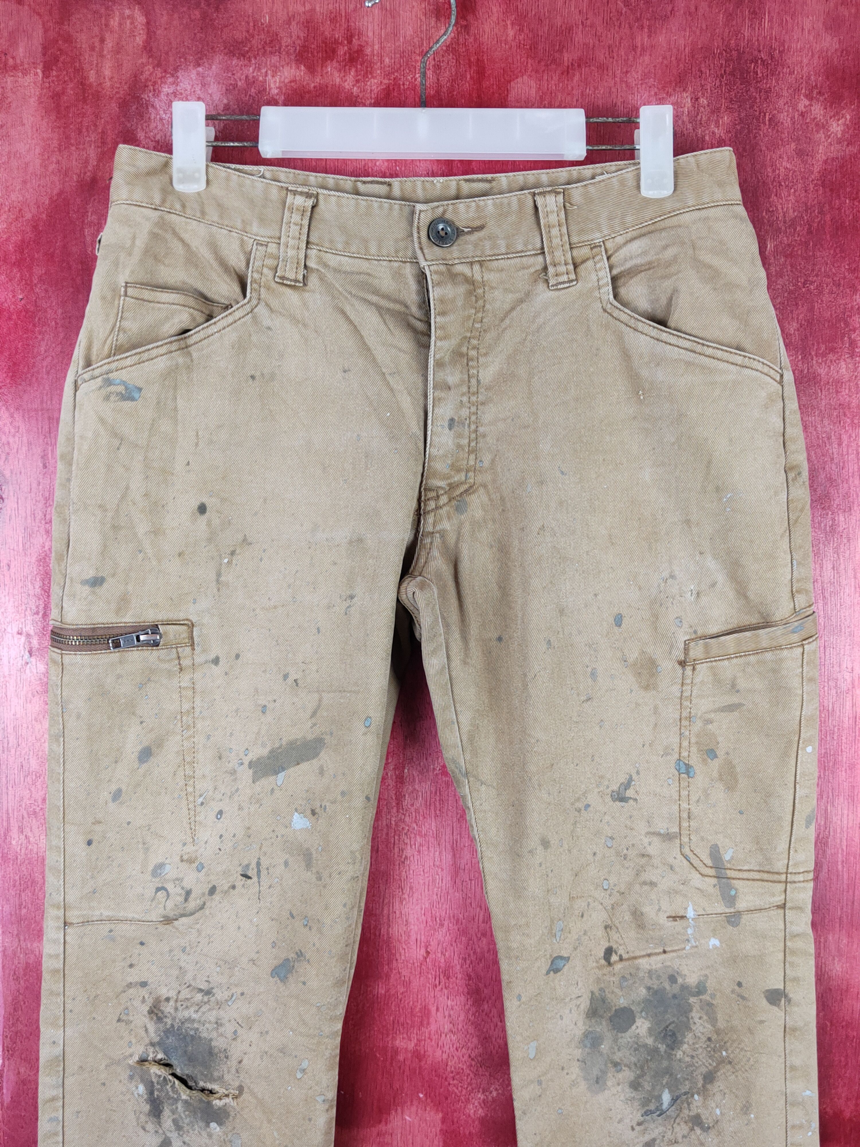 Fine Assist Brown Distressed Ripped Jeans #S17 95