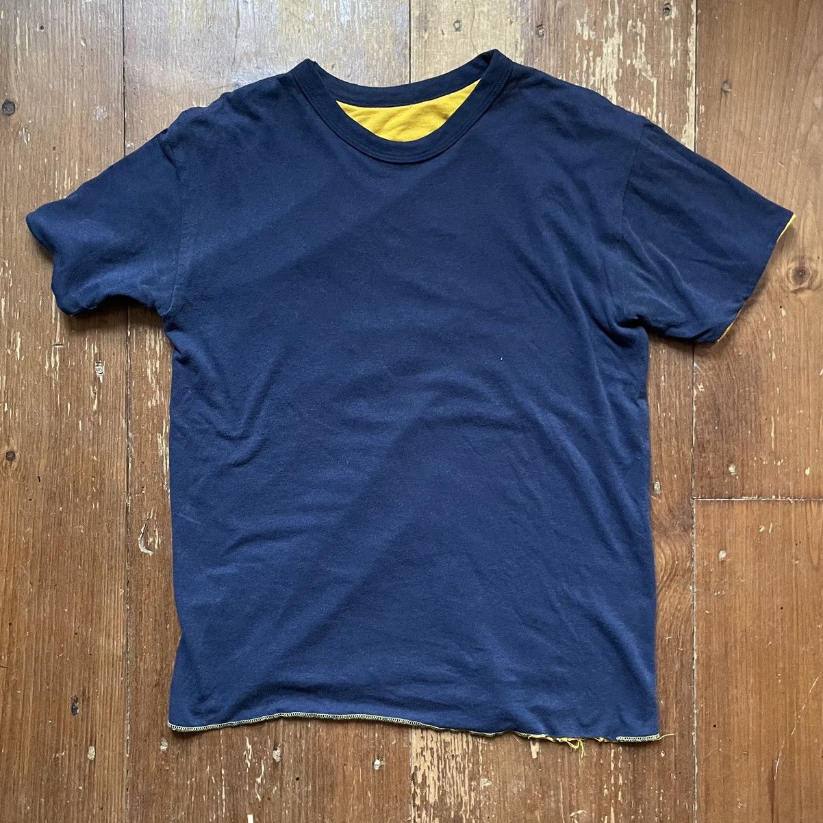 Vintage Vintage reversible double face college t shirt 80's 90's Size US M / EU 48-50 / 2 - 4 Thumbnail