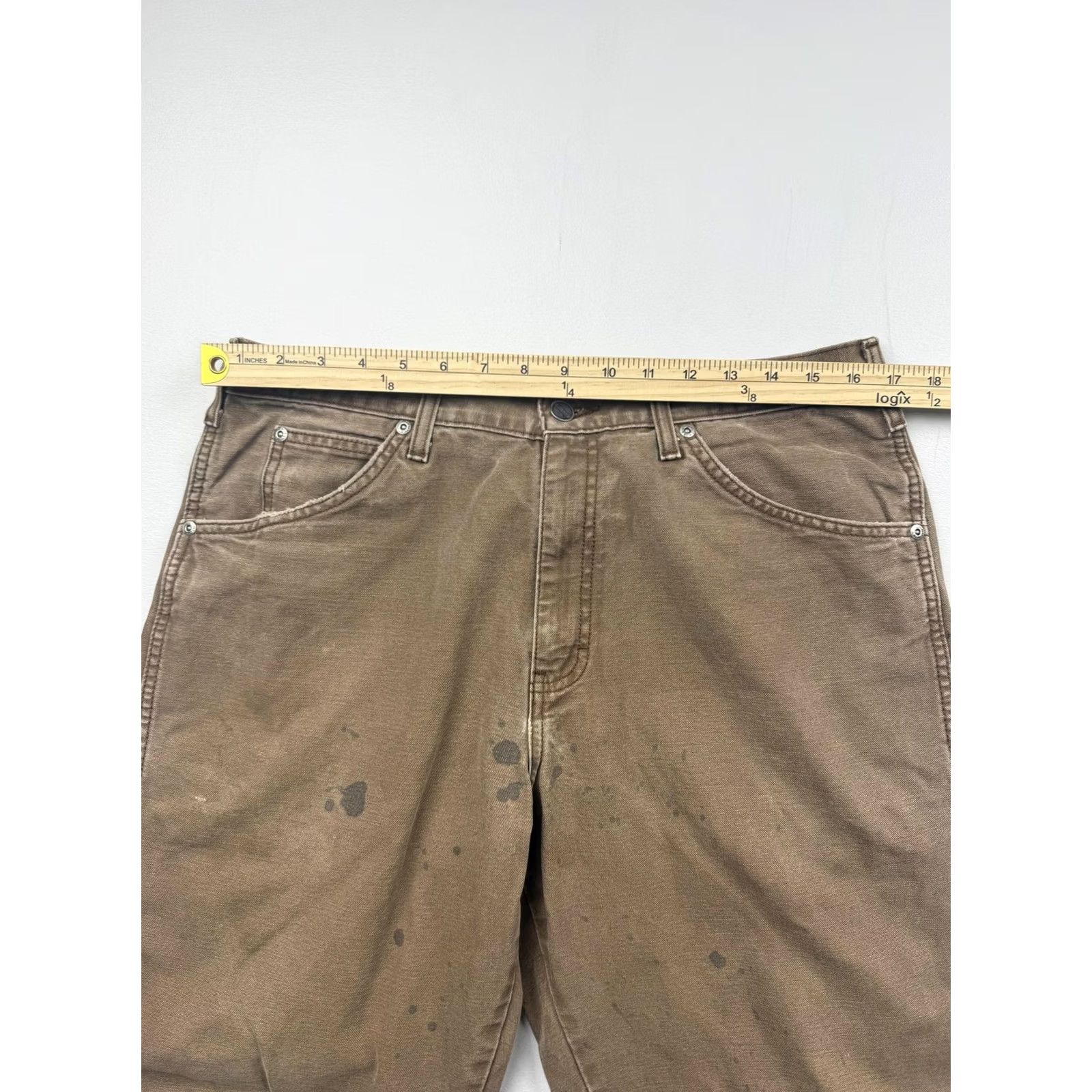 Dickies Dickies Brown Carpenter Pants Mens 34x30 Relaxed Fit Canvas Workwear Size US 34 / EU 50 - 6 Thumbnail