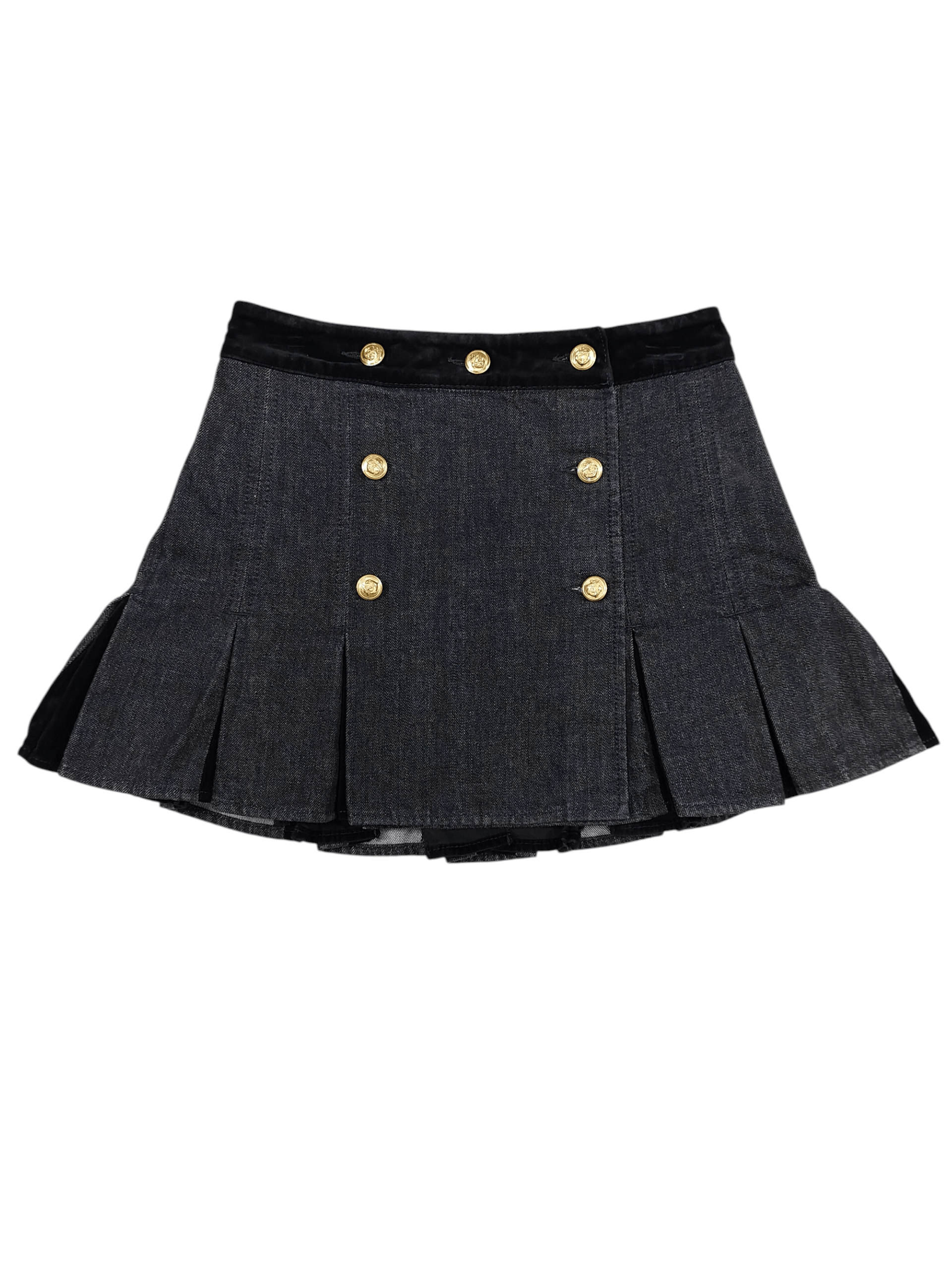 Alexander McQueen Alexander McQueen❤️‍🔥 Military Couture Hybrid Denim Skirt Size 28" / US 6 / IT 42 - 1 Thumbnail