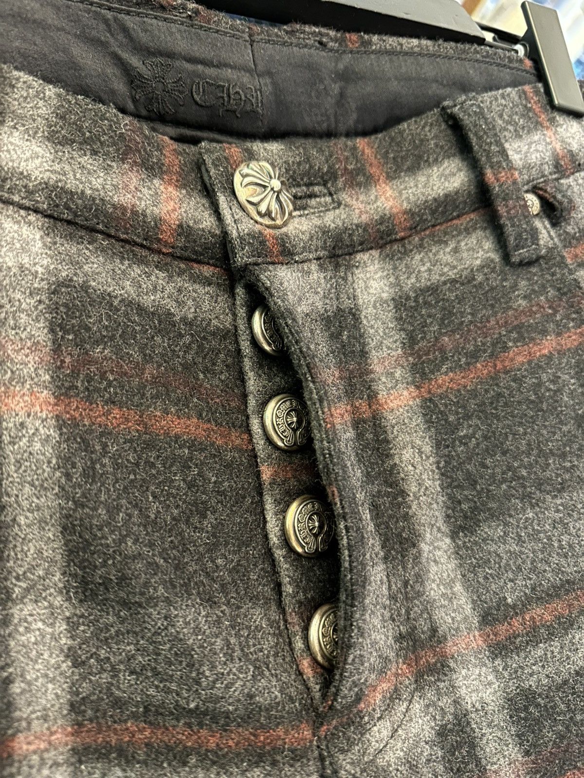 Chrome Hearts CHROME HEARTS WOOL PATTERNED PANTS XXL Size US 38 / EU 54 - 5 Thumbnail