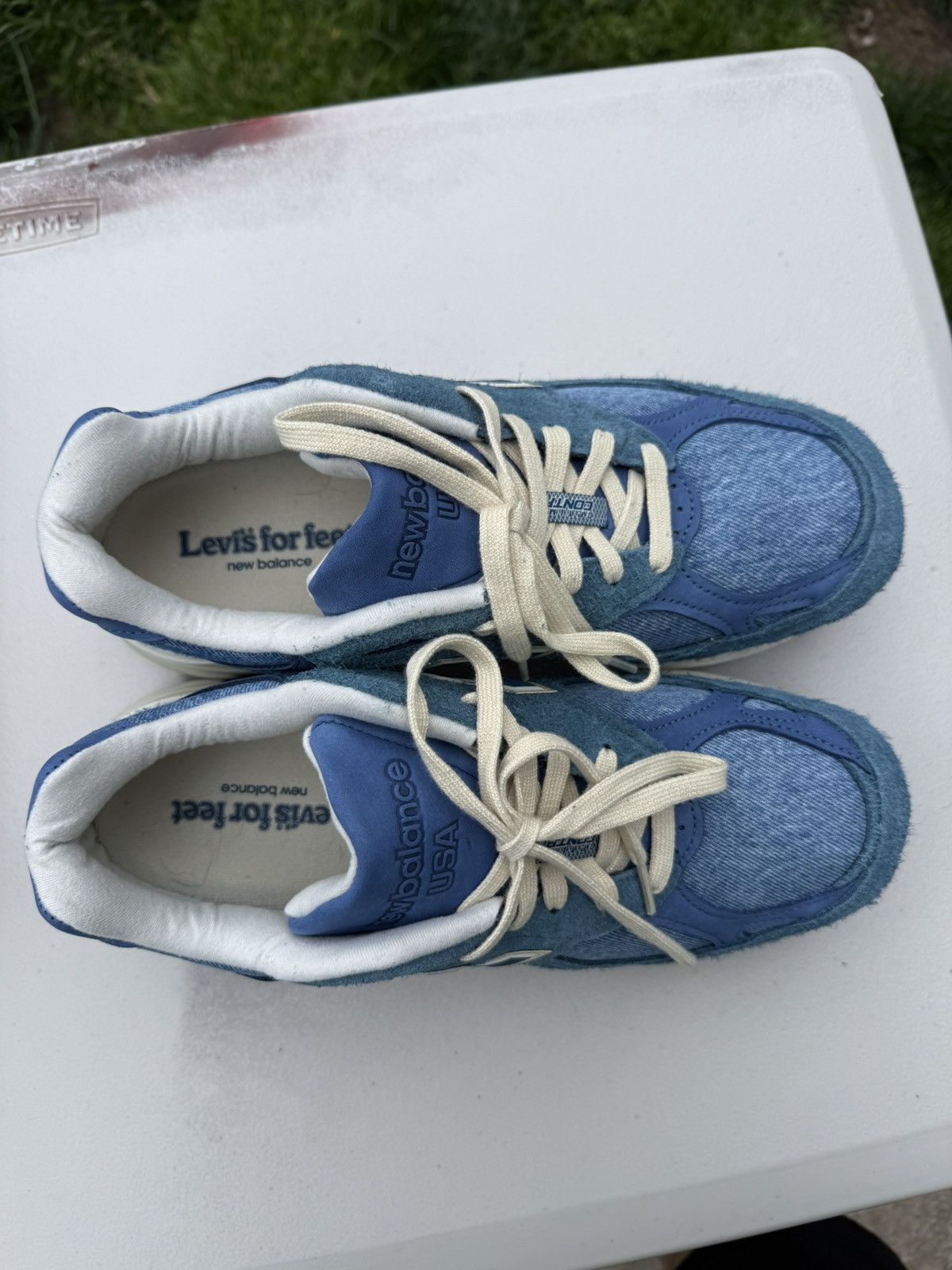 Levi's × New Balance New Balance x Levi’s 990v3 “Mallard Blue” Made In USA 🦆👖 Size US 8 / EU 41 - 2 Thumbnail