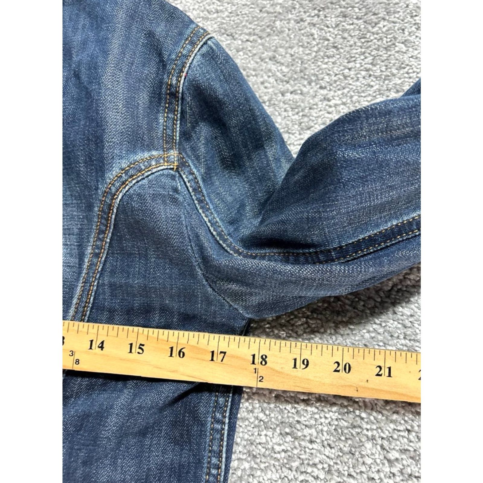 Massimo Dutti Massimo Dutti Trucker Jacket Womens 2 Blue Denim Double Vented Size XS / US 0-2 / IT 36-38 - 7 Thumbnail