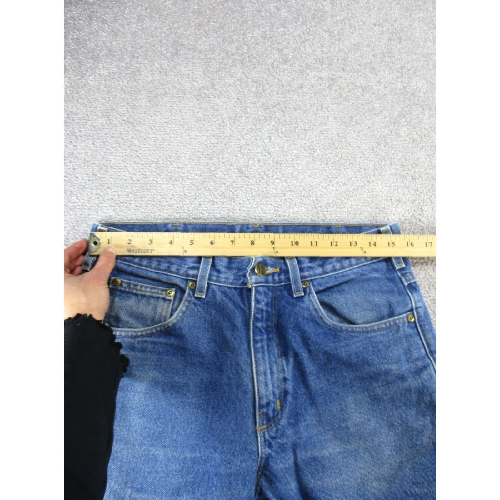 Carhartt Carhartt Jeans Mens 32 Medium Wash Denim Relaxed Fit 32X27 Size US 32 / EU 48 - 7 Thumbnail