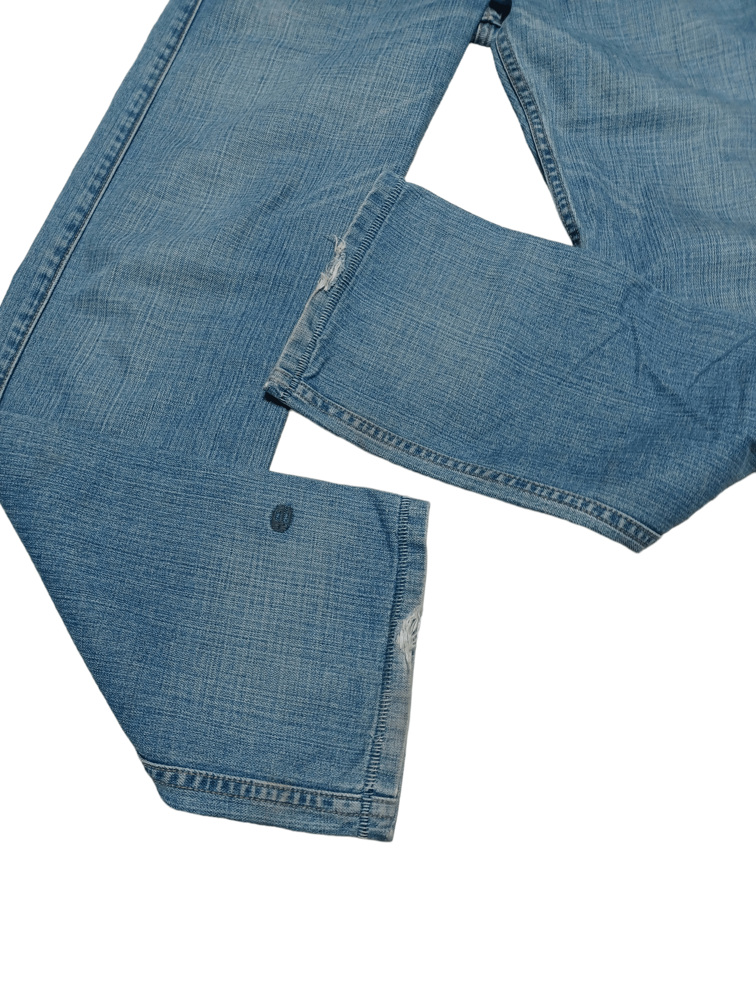 Levi's Vintage Clothing VINTAGE EARLY 00S LEVIS ECO W30 L32 DISTRESSED JEANS DENIM Size US 30 / EU 46 - 6 Thumbnail