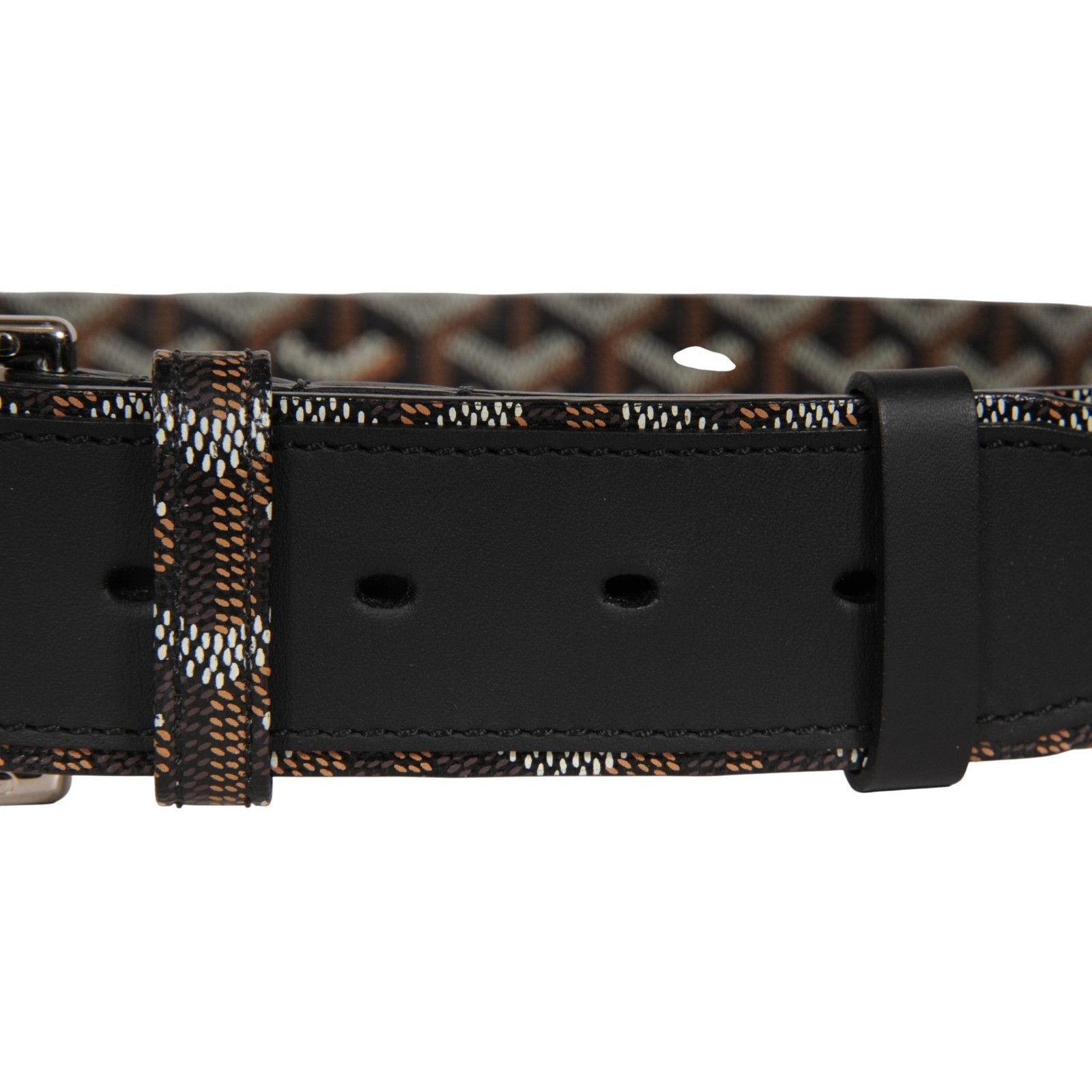 Goyard Florida II Belt 90 29 30 31 Black Brown Goyardine Canvas Size ONE SIZE - 18 Thumbnail