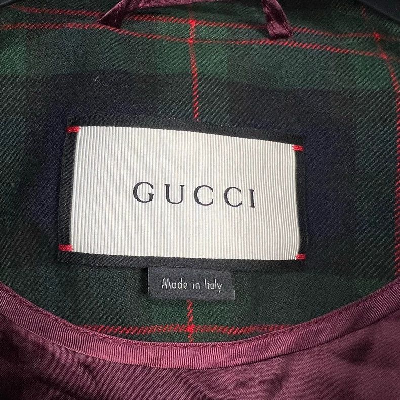 Gucci Gucci Embroidered rabbit plaid cashmere coat 2504-Nextarrow Size XL / US 12-14 / IT 48-50 - 7 Thumbnail