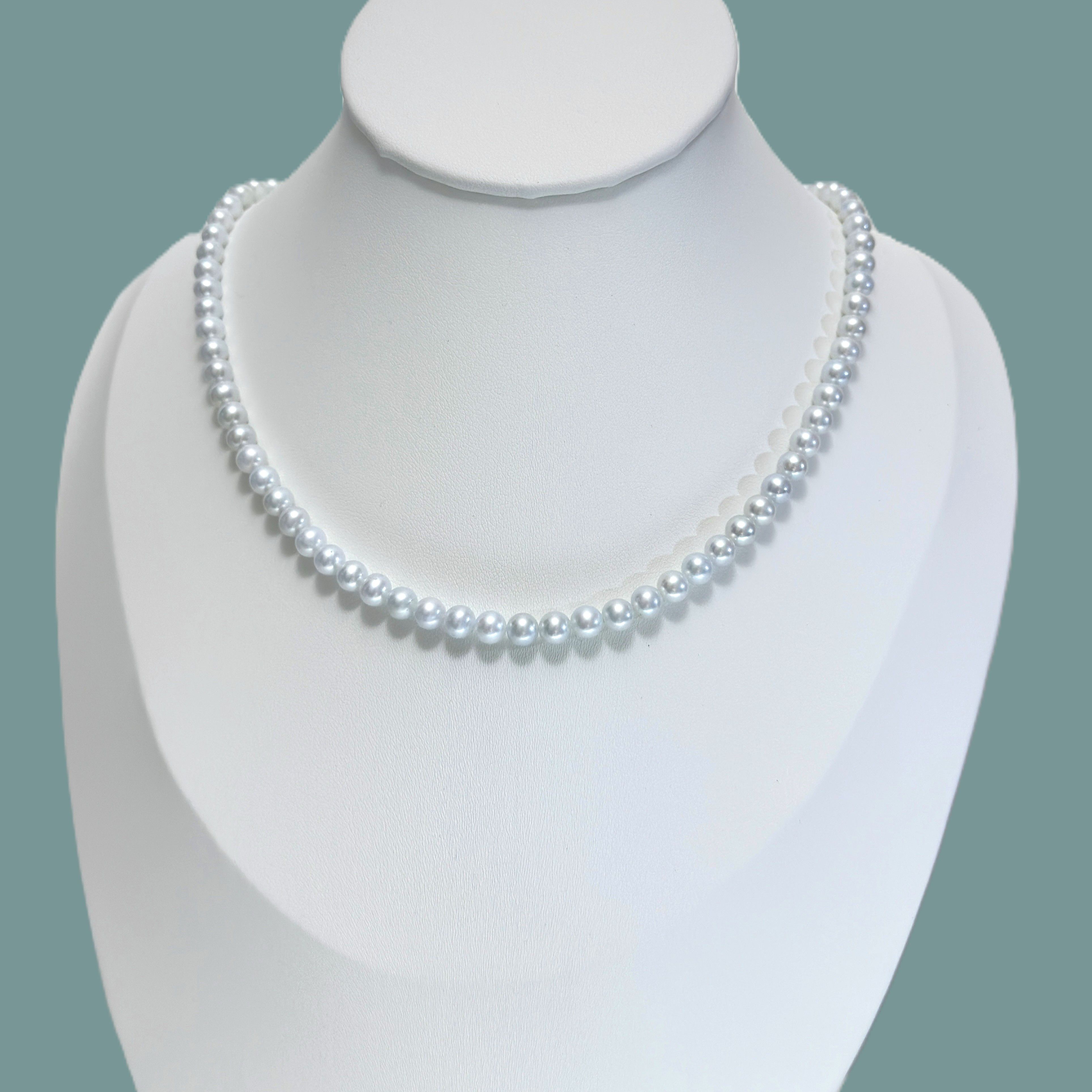 Designer Cold Blue Pearl Necklace Size ONE SIZE - 3 Thumbnail