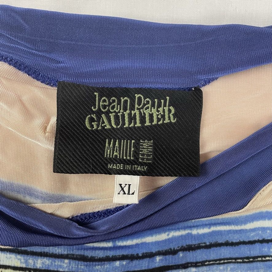 Jean Paul Gaultier 2000s Jean Paul Gaultier Rose Flared Long Sleeve Top Vintage Size XL / US 12-14 / IT 48-50 - 5 Thumbnail