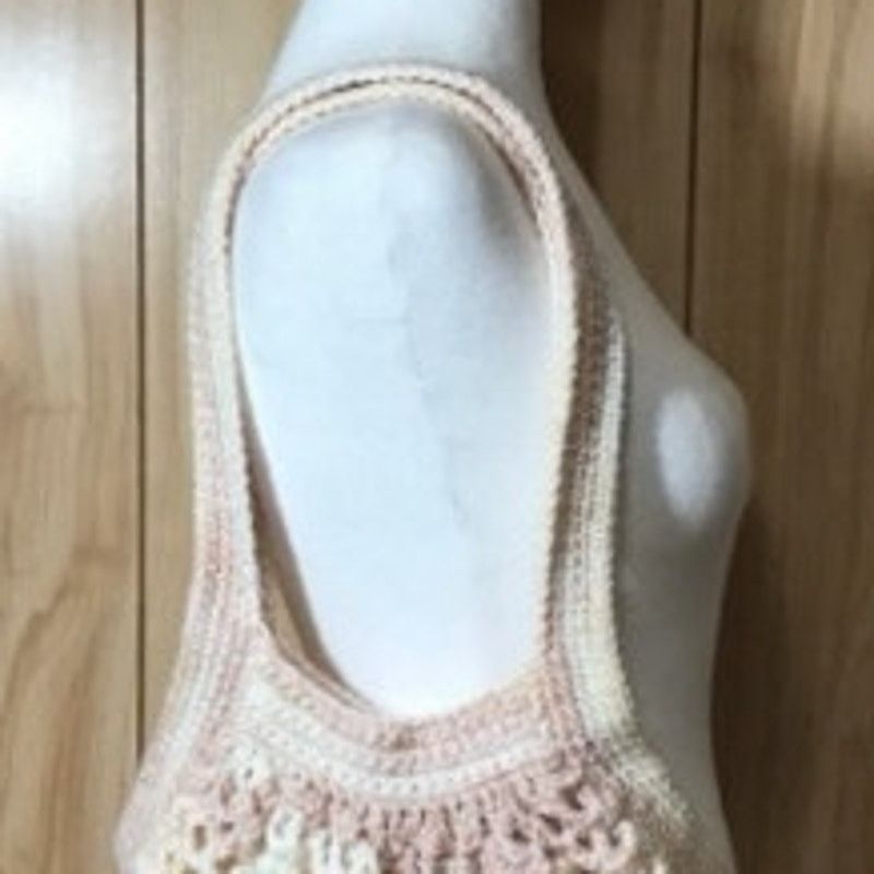 Handmade NWT Pink Handmade Crocheted Medium Mesh Market Bag by Dawny Size ONE SIZE - 3 Thumbnail
