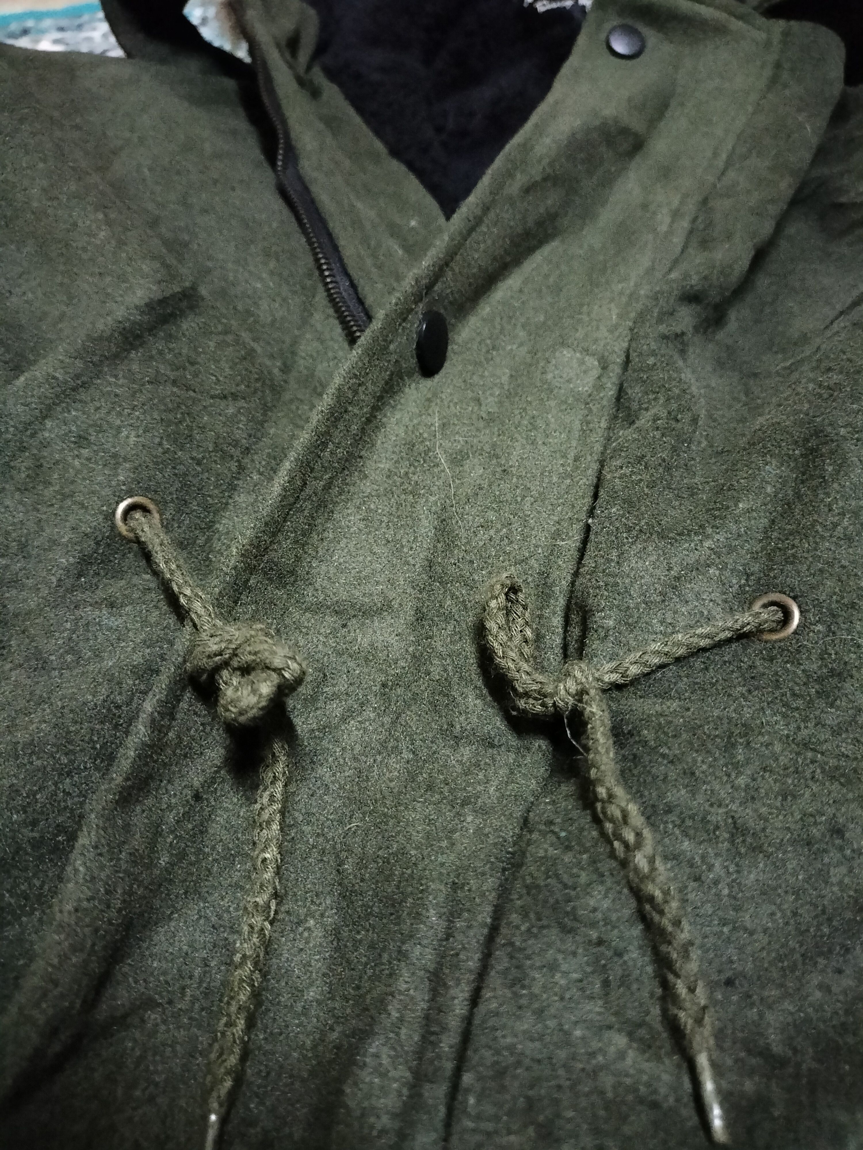 Japanese Brand Number Nine Sherpa Wool Trench Jacket Japanese Fashion Size US S / EU 44-46 / 1 - 7 Thumbnail
