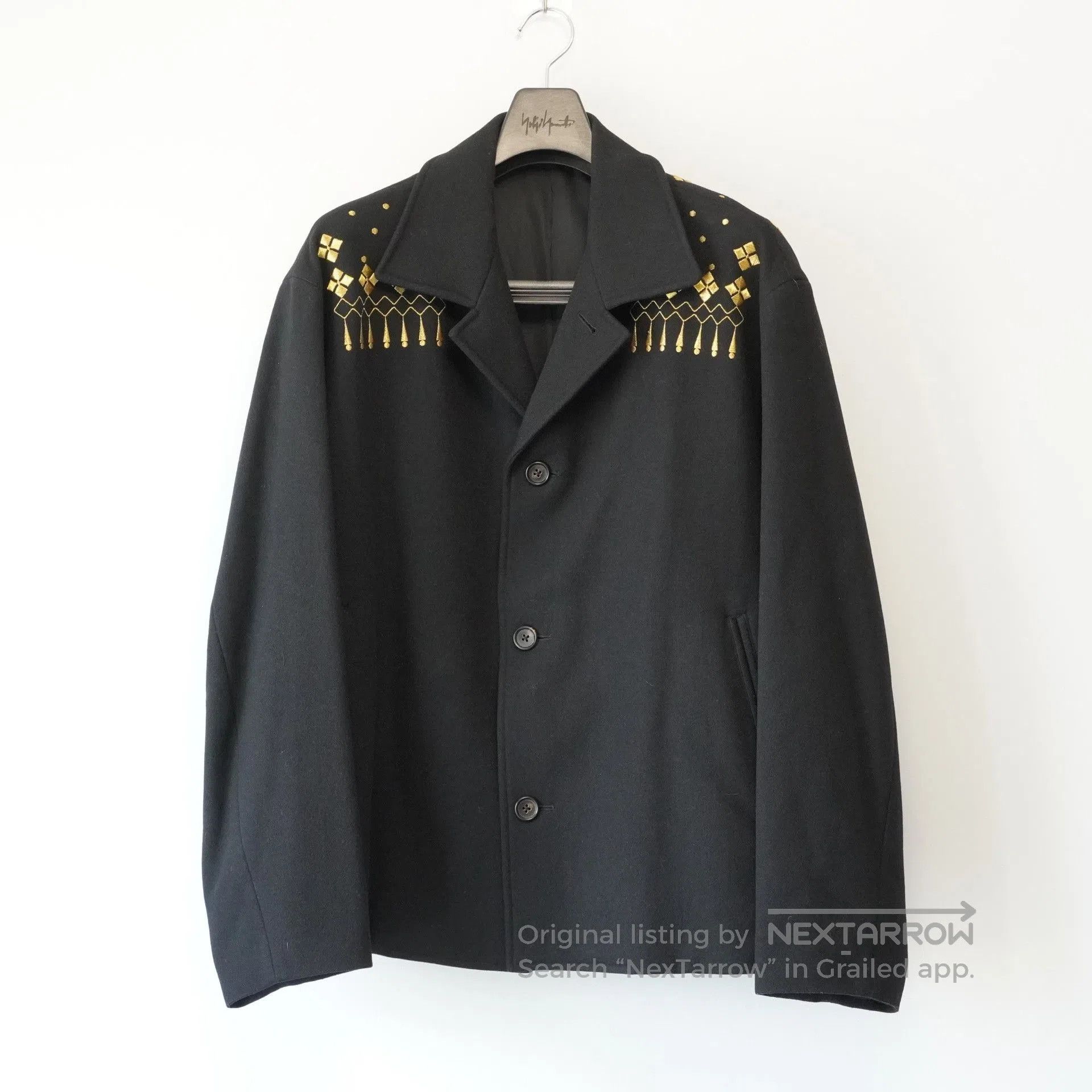 Yohji Yamamoto yohji yamamoto gold embroidered jacket. Size US M / EU 48-50 / 2 - 4 Thumbnail