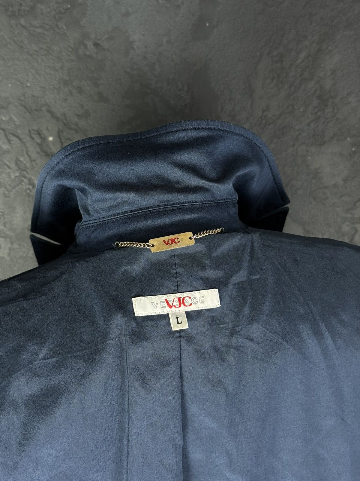 Versace Vintage Versace Jeans Couture 90s Trench Coat jacket Size L / US 10 / IT 46 - 17 Thumbnail
