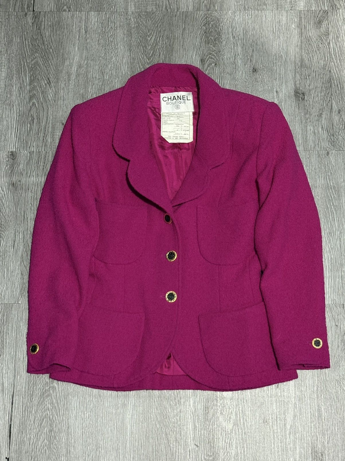 Chanel Chanel Pink Tweed Jacket Size XXS / US 00 / IT 34 - 1 Thumbnail