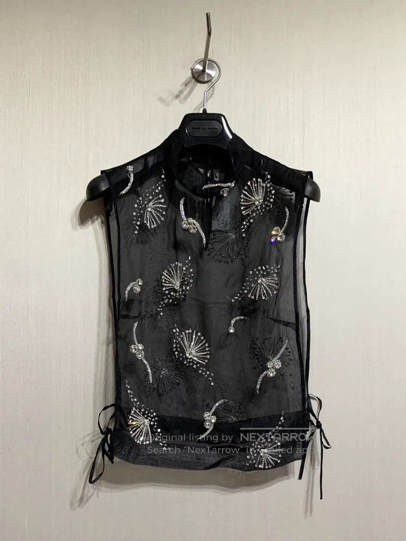 Dries Van Noten Dries Van Noten Runway-Exclusive Heavy-Detailed Beaded Sil Size M / US 6-8 / IT 42-44 - 4 Thumbnail