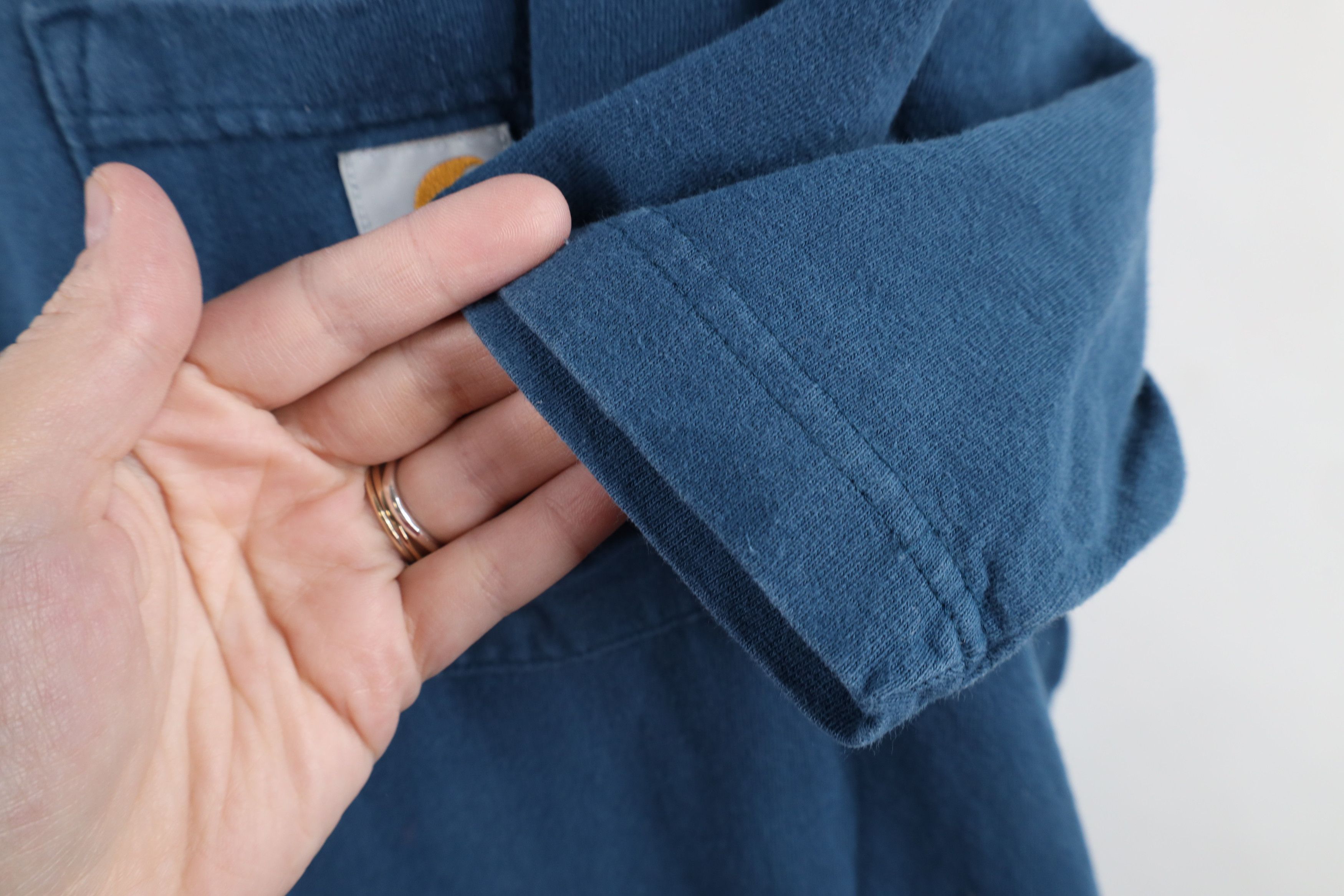 Carhartt × Vintage Vintage Carhartt Out Heavyweight Pocket T-Shirt Blue Cotton Size US XL / EU 56 / 4 - 6 Thumbnail