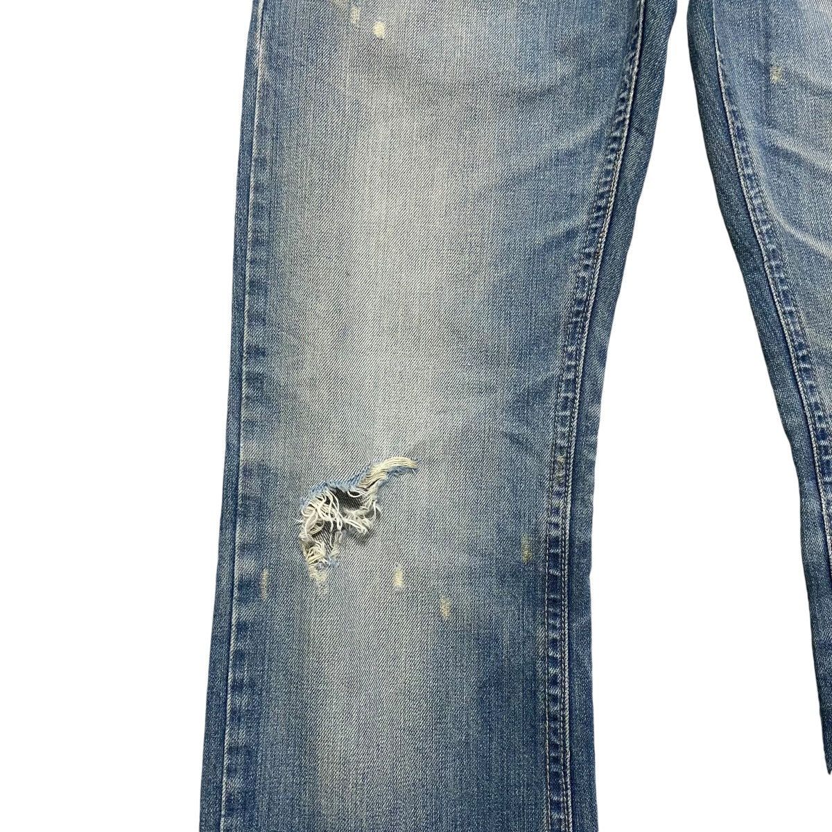 Japanese Brand CRAZY LEOPARD Denim Poker Jeans Ripped Size US 32 / EU 48 - 7 Thumbnail