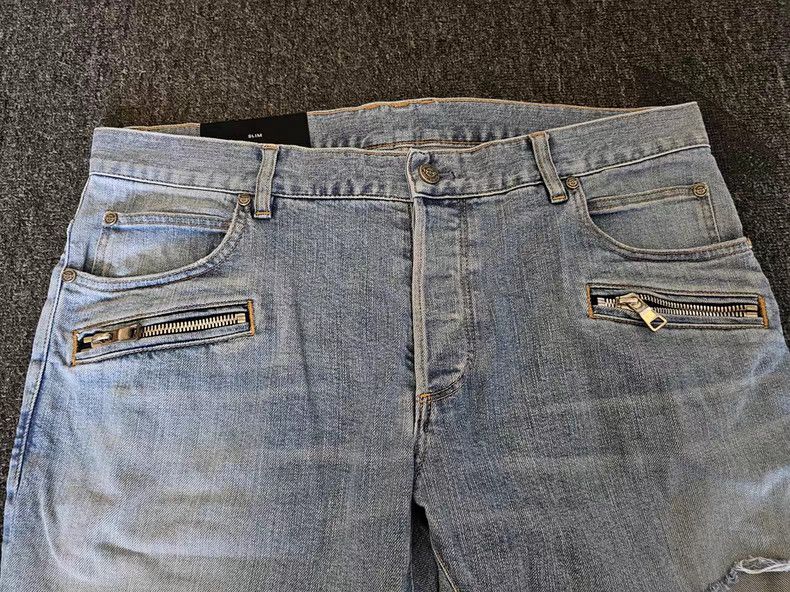 Balmain Balmain Distressed Biker Jeans Size US 34 / EU 50 - 6 Thumbnail