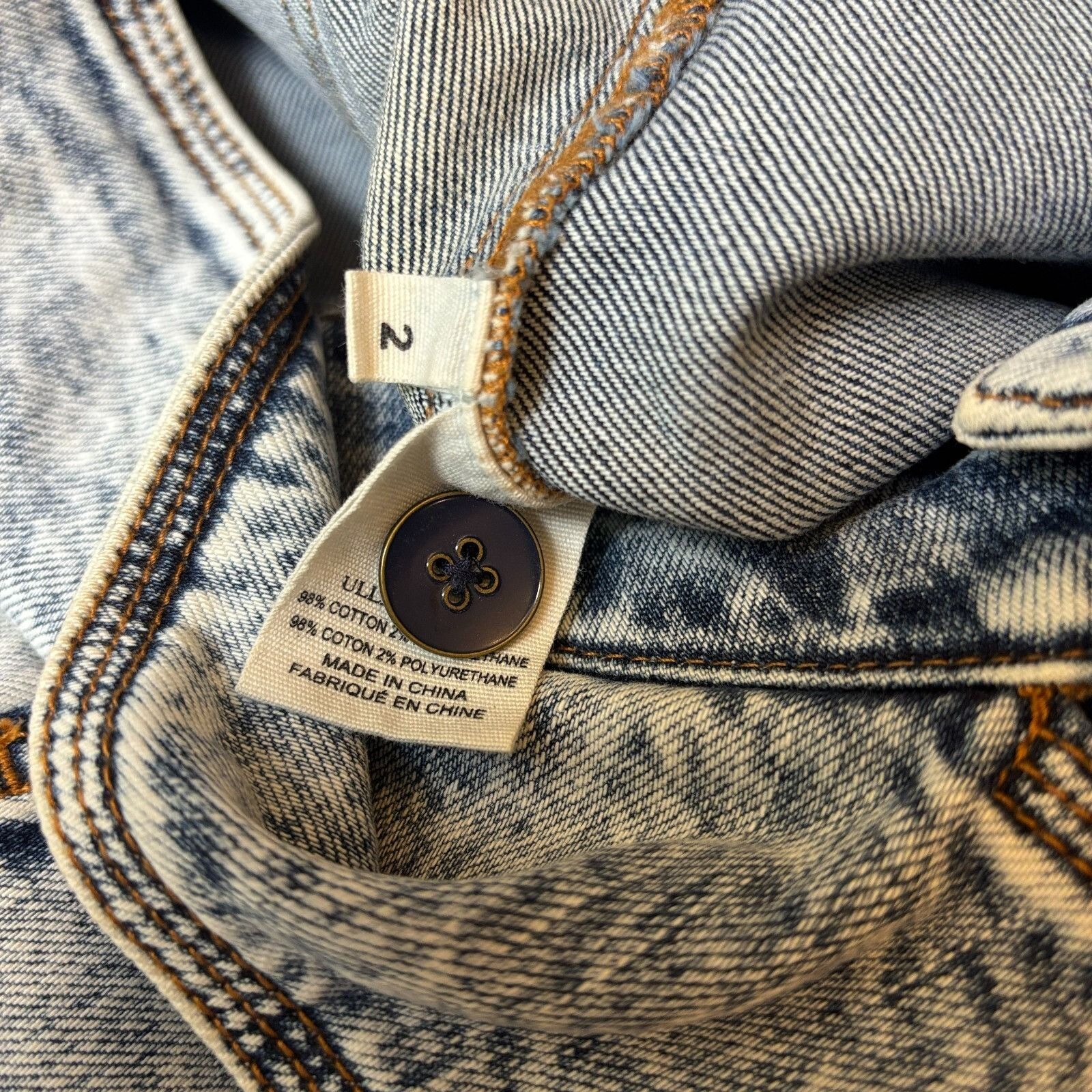 Ulla Johnson Ulla Johnson $395 Storm Jeans Tie Waist Cotton Blnd Acid Was Size 26" / US 2 / IT 38 - 15 Thumbnail
