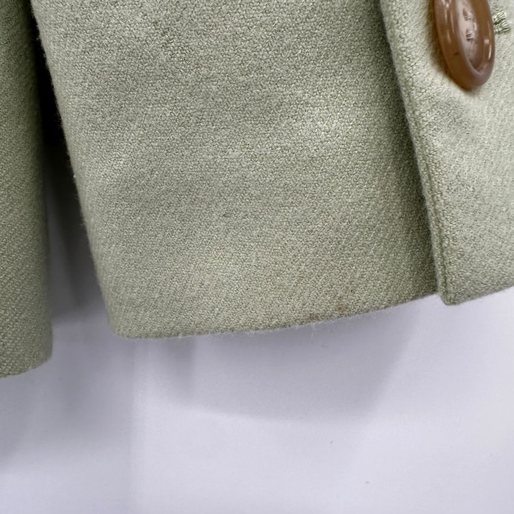 Talbots Talbots Blazer Jacket Women's Light Green Wool Cashmere Blend 12 Button Front Notch Lined Tailored Workwear Size XL / US 12-14 / IT 48-50 - 7 Thumbnail
