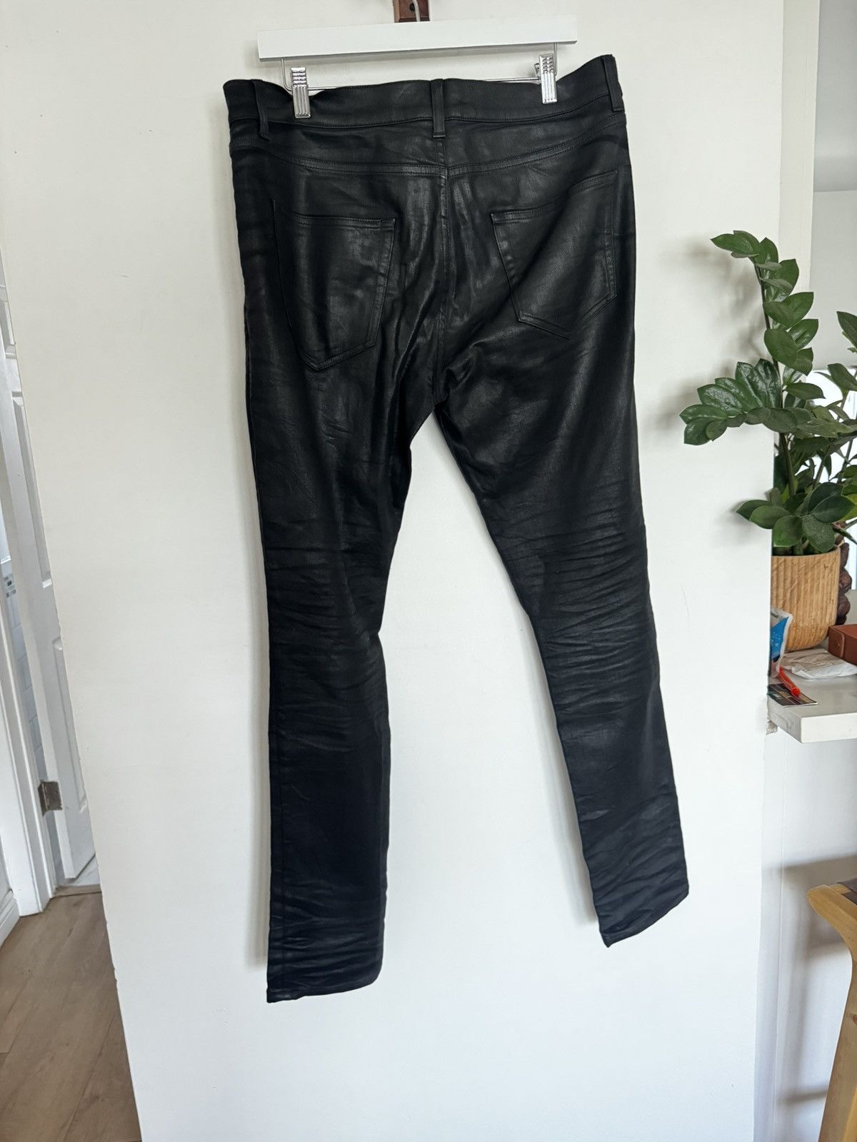 Saint Laurent Paris Heavy Waxed Nightrider d02 Size US 34 / EU 50 - 3 Thumbnail