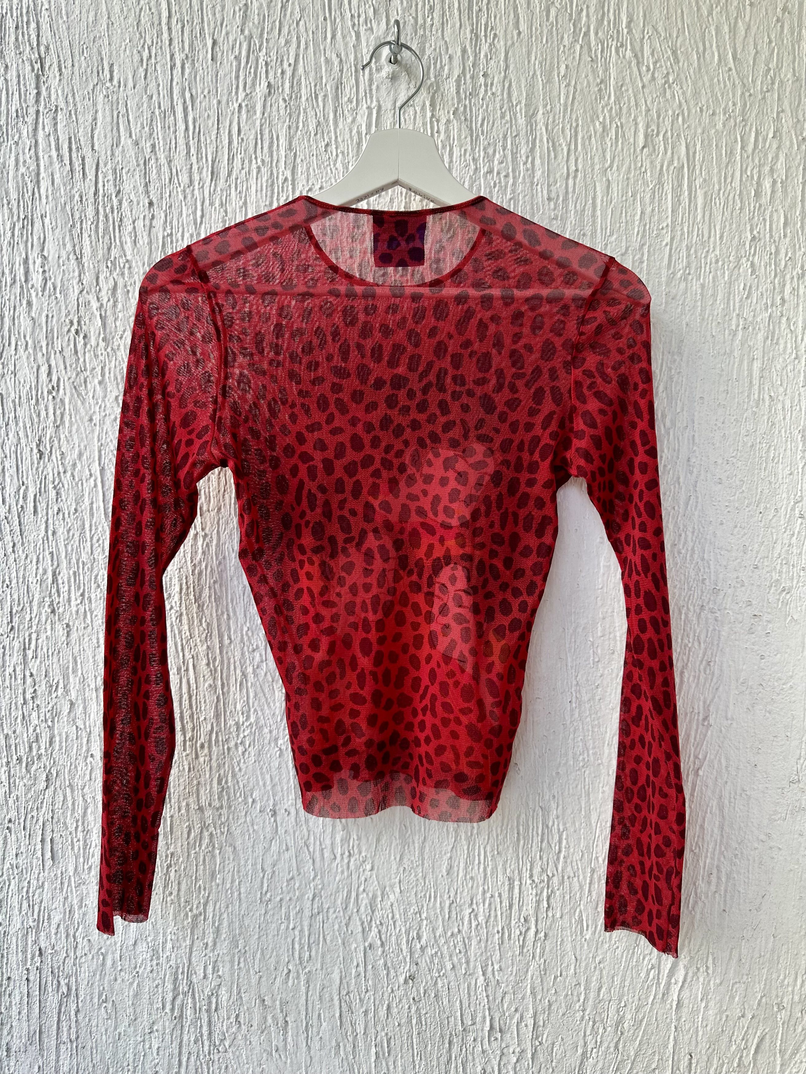 Kenzo vintage geisha print mesh longsleeeve top Size M / US 6-8 / IT 42-44 - 2 Thumbnail