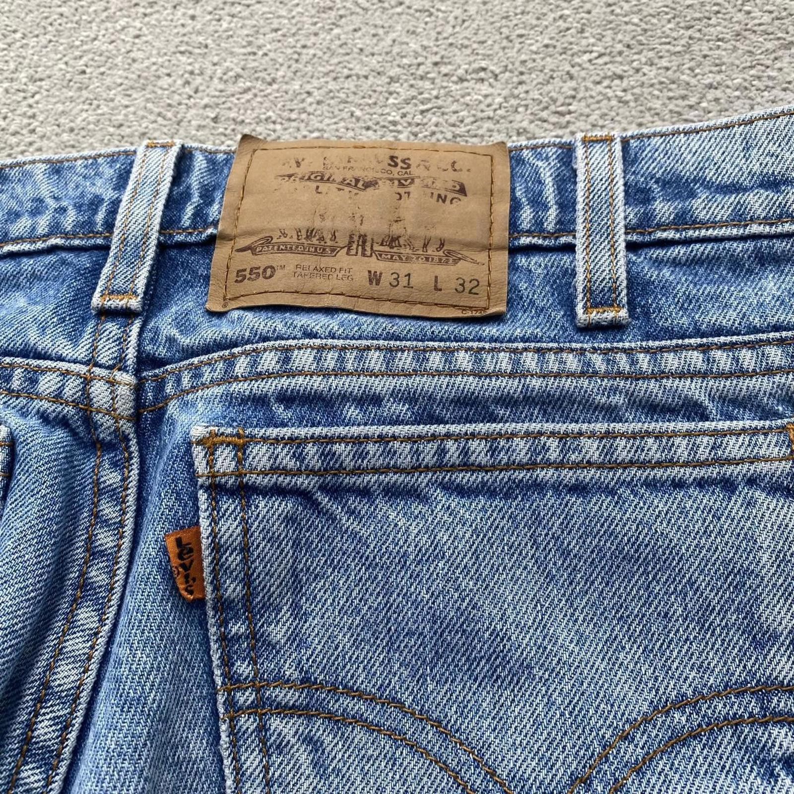Levi's Vintage Levi’s 550 Orange Tab Denim Jeans Size US 31 - 5 Thumbnail