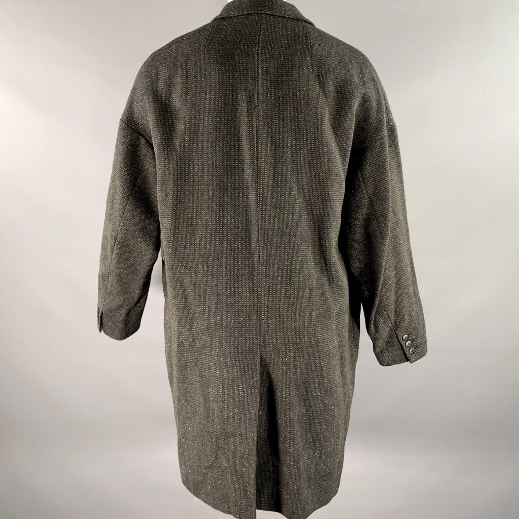 Visvim VISVIM Coat Tweed Wool Linen Silk Black Brown Notch Lapel Size M Mens Size US M / EU 48-50 / 2 - 5 Thumbnail