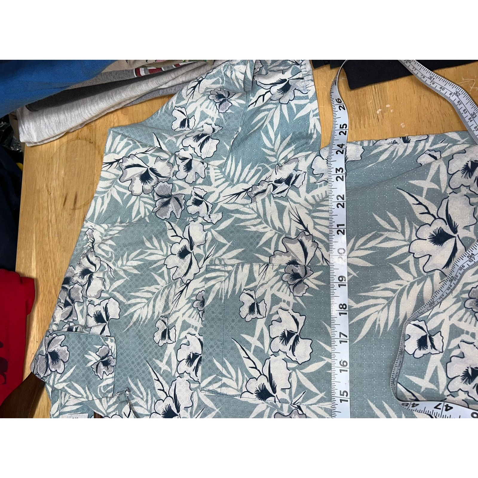 Vintage Knightsbridge Button Down Shirt Floral Green Mens Large Size US L / EU 52-54 / 3 - 8 Thumbnail
