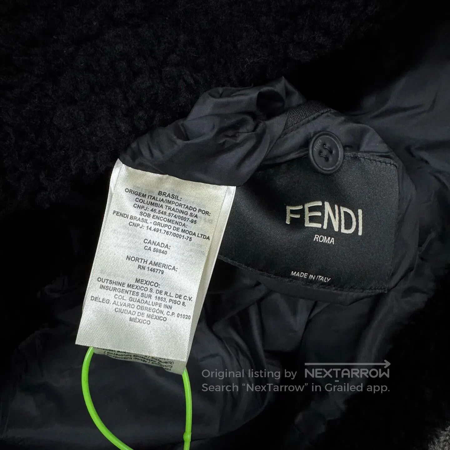 Fendi FENDI size 46 All-in-one wool and fur lamb cashmere teddy Size M / US 6-8 / IT 42-44 - 7 Thumbnail