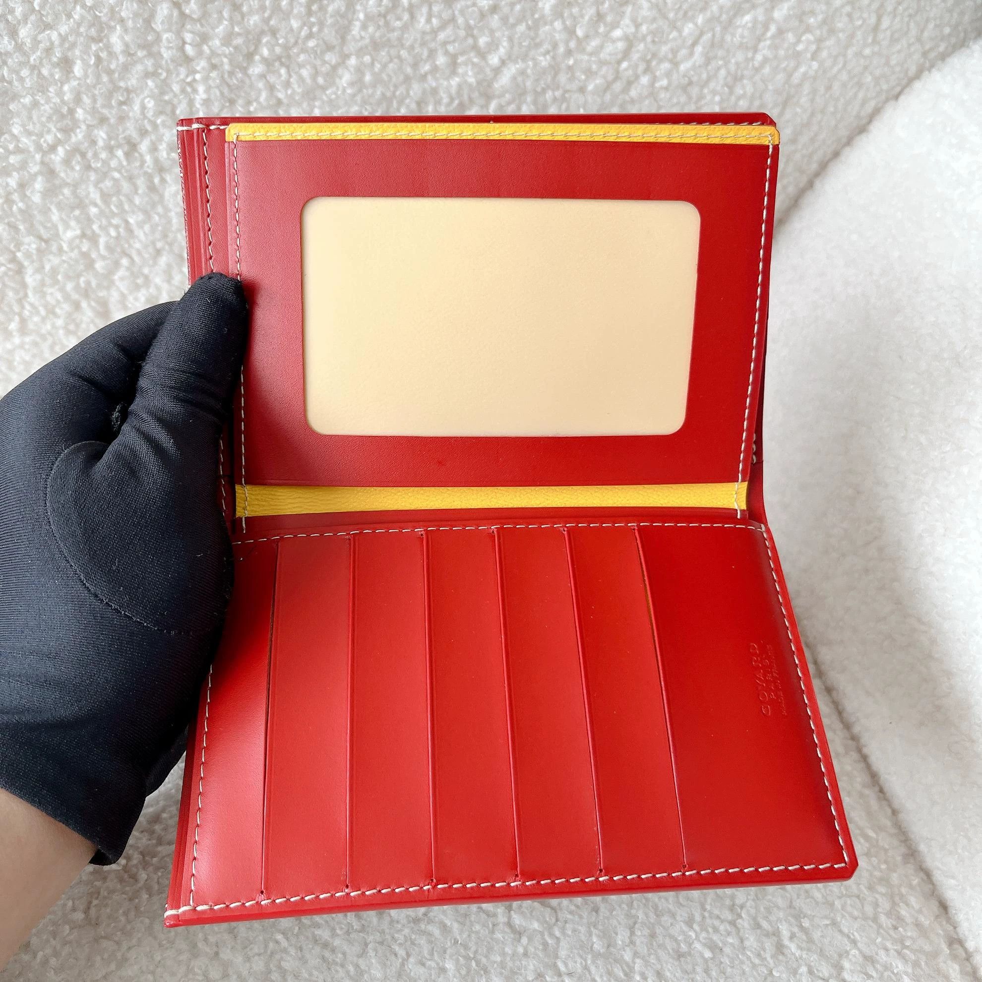 Goyard Goyard Red Monogram Passport Holder 15.5x10.5x1.5 4044 Size ONE SIZE - 7 Thumbnail