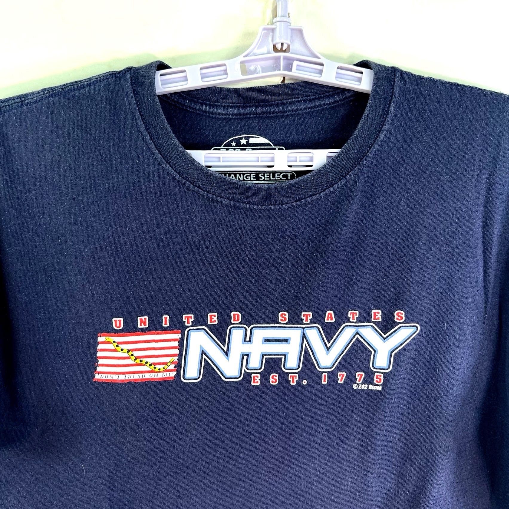 Vintage VINTAGE 7.62 Design US NAVY Dont Tread On Me T-Shirt Men SZ L Blue Military 90s Size US L / EU 52-54 / 3 - 3 Thumbnail