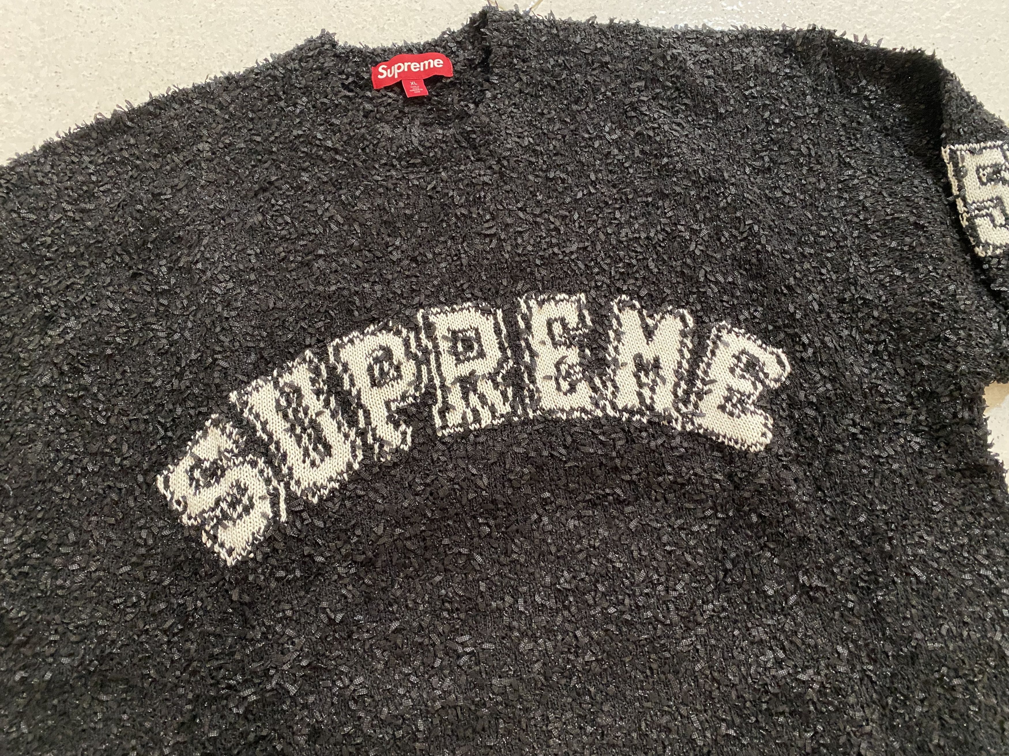 Supreme Supreme Textured Varsity Sweater Size US XL / EU 56 / 4 - 5 Thumbnail