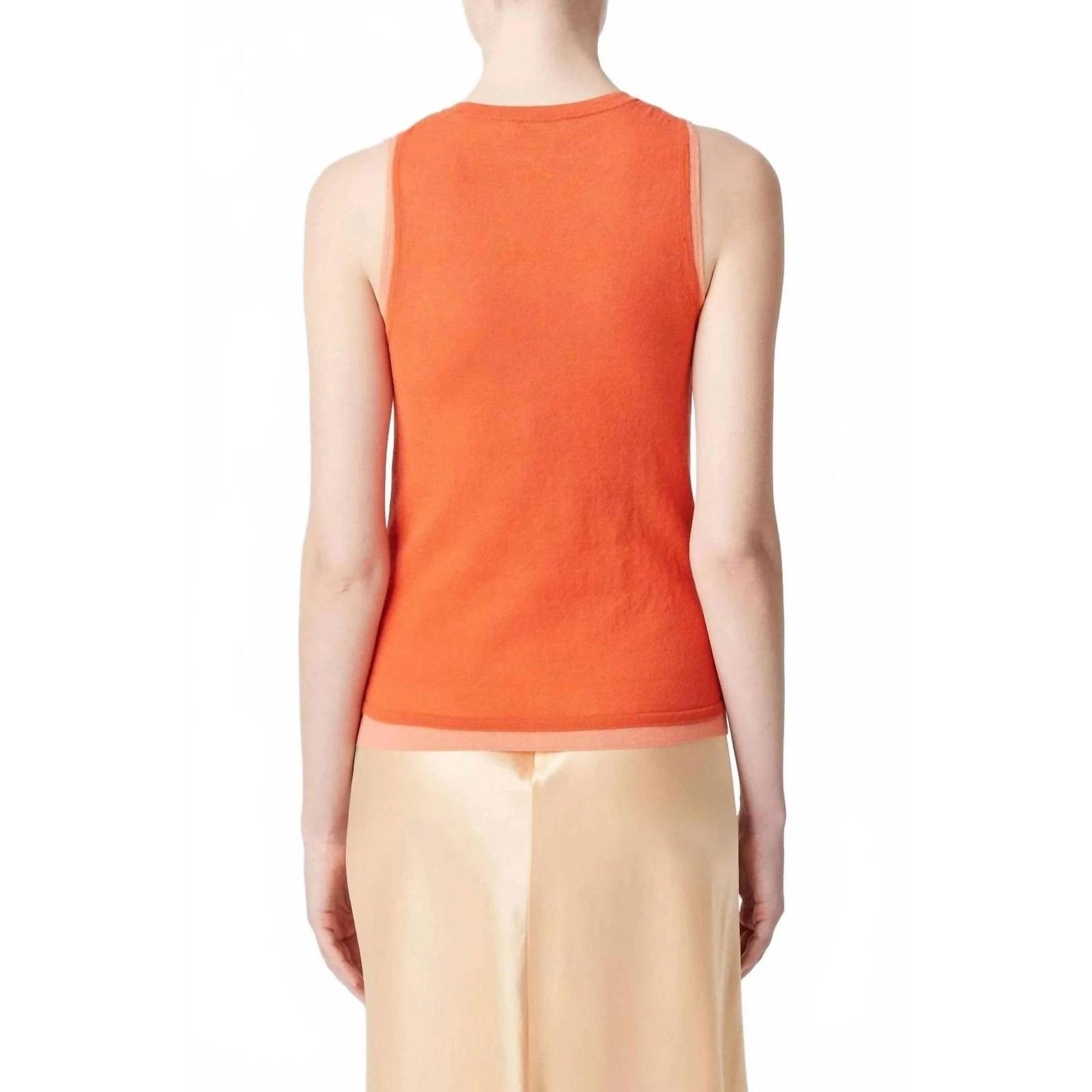 Vince Vince Double Layer Orange Tank Top - Size Small Size S / US 4 / IT 40 - 2 Thumbnail