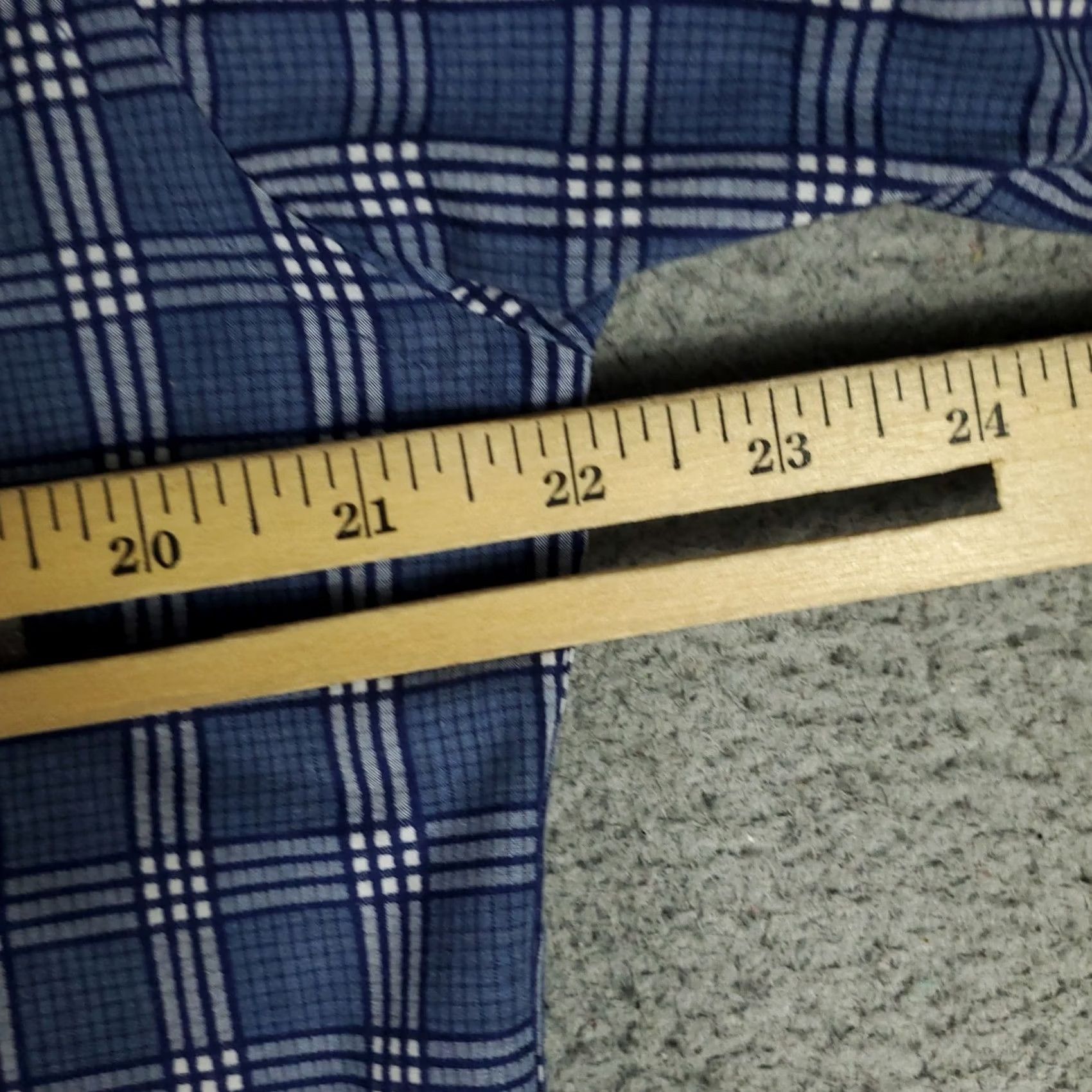 BUGATCHI Bugatchi Mens Shirt Blue Plaid Button-Up Long Sleeve Size US M / EU 48-50 / 2 - 6 Thumbnail