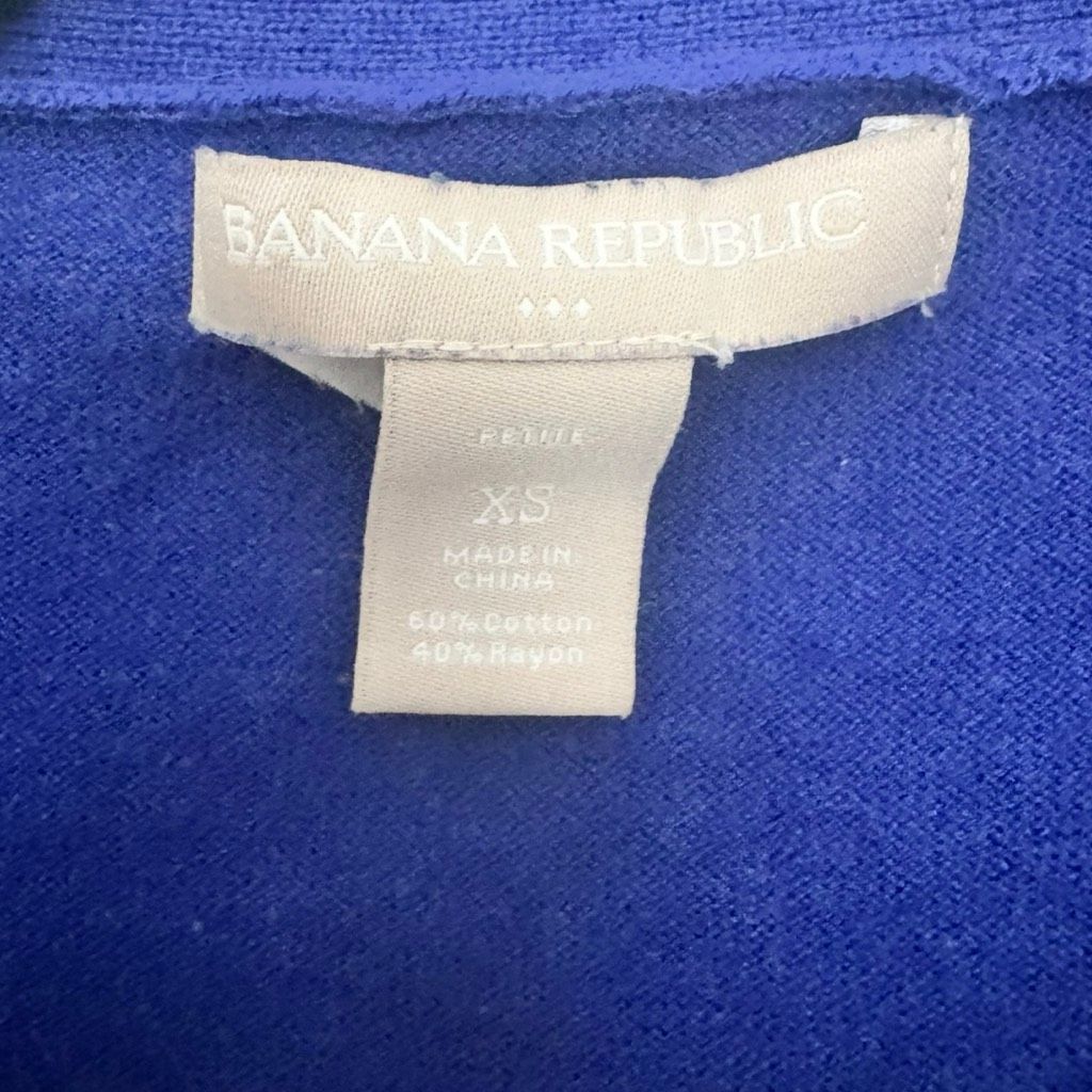 Banana Republic Banana Republic Petite Blue Cardigan XS Size XS / US 0-2 / IT 36-38 - 5 Thumbnail