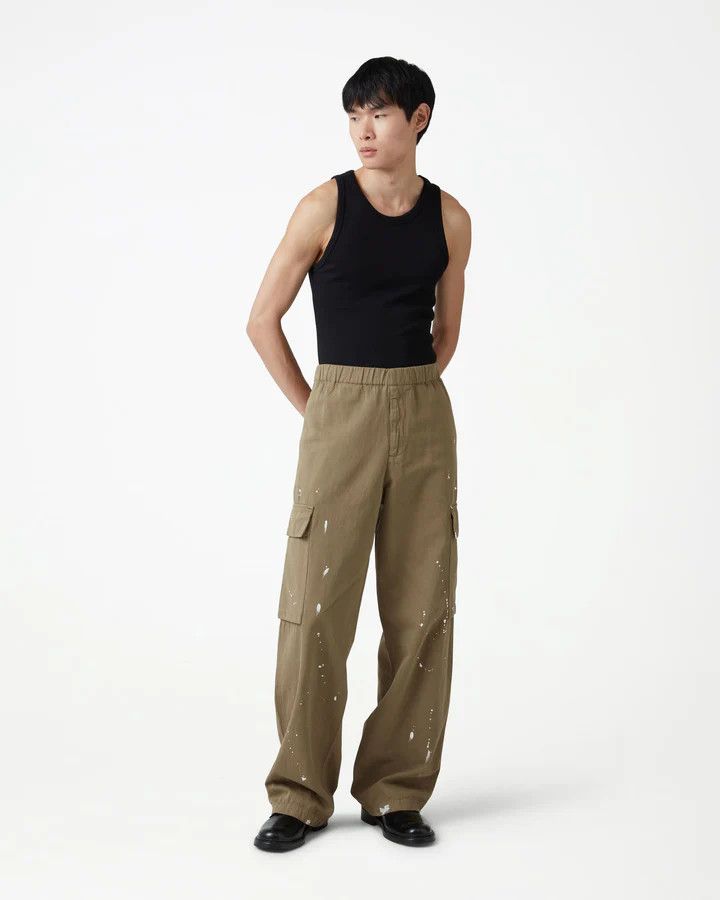 Daniel Simmons Lightweight cargo pants - painted moss green - XS regular Size US 30 / EU 46 - 4 Thumbnail