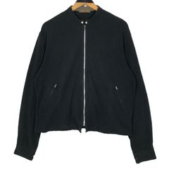 Yohji Yamamoto NOIR Stitch Design Asymmetrical Jacket Black 2