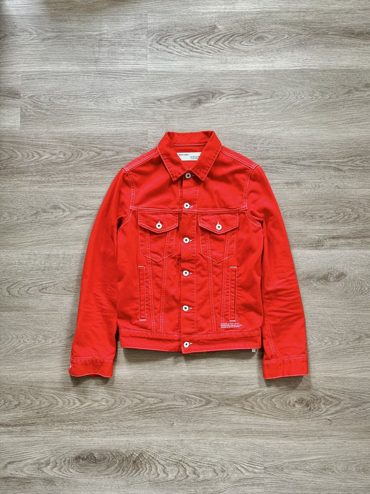 Off-White x Virgil Abloh “Flaming Skulls” Denim Jacket