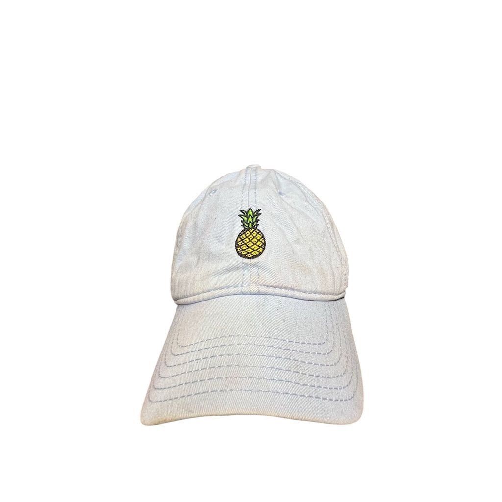 Pineapple Connection Baby Blue Vintage Pineapple Embroidered Cap Size ONE SIZE - 1 Thumbnail